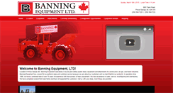 Desktop Screenshot of banningequipment.com