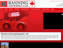 Tablet Screenshot of banningequipment.com
